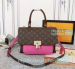 High Clone L---V  Marignan Brown&Pink Monogram Empreinte Genuine Leather Handbag